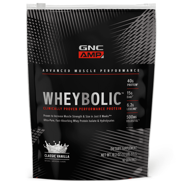 GNC AMP Wheybolic? Protein Powder, Classic Vanilla, 1.1 lbs, 40g Whey Protein EasyOptionXY LLC