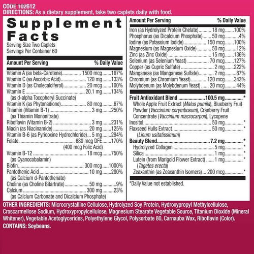 GNC Teen Girl Multivitamin, 120 Tablets, with Vitamin D3, Calcium, Vitamin C, Biotin, Vitamin and Mineral Support for Teenage Girls EasyOptionXY LLC