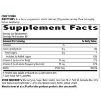 GNC Hair, Skin, & Nails Gummies, 120 Gummies, with 2500 mcg Biotin, Gluten Free, Natural Strawberry Flavor EasyOptionXY LLC