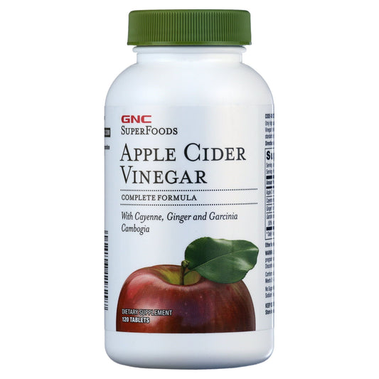 GNC SuperFoods Apple Cider Vinegar, Support For Weight Loss Goals, 120 tablets EasyOptionXY LLC