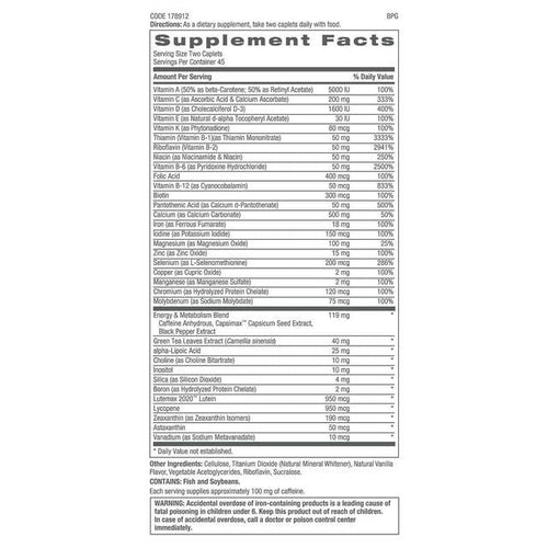 GNC Women's Ultra Mega Energy & Metabolism Multivitamin (180 ct.) EasyOptionXY LLC