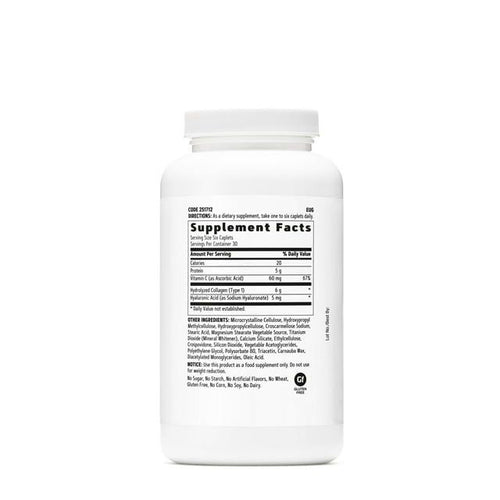 GNC Collagen plus Hyaluronic Acid, 180 Caplets, Supports Healthy Skin, Hydration and Elasticity, plus Vitamin C EasyOptionXY LLC