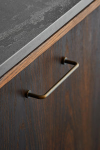 Dark Bronze "Lounge" Cabinet Knob and Wire Drawer Pulls Euro • Knobs