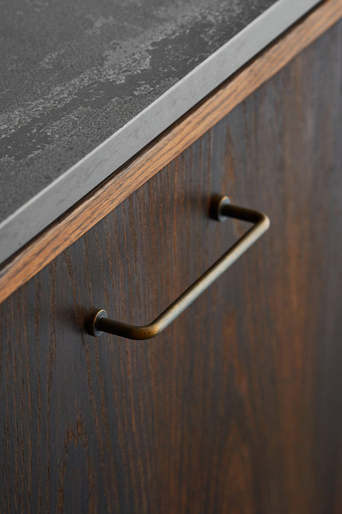 Dark Bronze "Lounge" Cabinet Knob and Wire Drawer Pulls Euro • Knobs