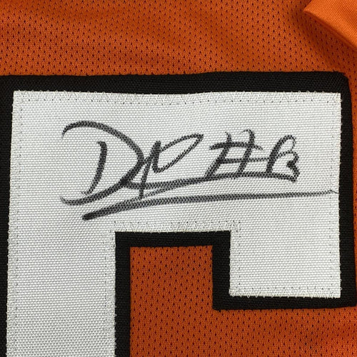 Autographed/Signed David Njoku Cleveland Football Orange Jersey JSA COA