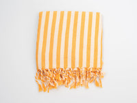 Girit Yellow Cotton Linen Towel