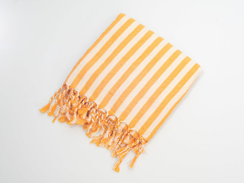 Girit Yellow Cotton Linen Towel