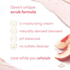 Dove White Peach & Crushed Rice Body Scrub Exfoliates and Deeply Nourishes for Smooth, Radiant Skin 15 oz