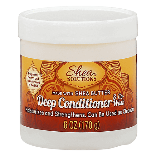 Shea Solutions Deep Conditioner & Co-Wash – Pure Shea Butter (6 oz)