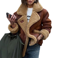 Cozy Cowgirl Lamb's Wool Casual Jacket – Stylish & Comfortable for Cowgirls