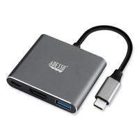Adesso 3-in-1 USB-C Multi-Port TAA Compliant Docking Station