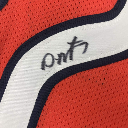 Autographed/Signed David Montgomery Chicago Bears Orange Football Jersey JSA COA