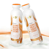 Dove Plant Milk Cleansing Body Wash Coconut & Lychee for Moisturized Skin Gentle Cleanser, No Sulfate Cleansers or Parabens, 98% Biodegradable 17.5 fl oz