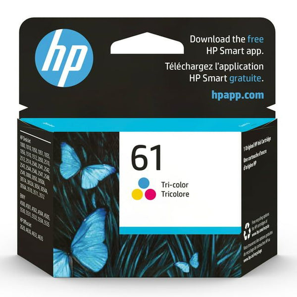 HP 61 Tri-color Original Ink Cartridge (CH562WN) EasyOptionXY LLC