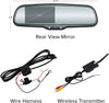 Master Tailgaters 10.5" Rear View Mirror with 4.3" LCD Screen + Wireless Transmitter & 170° LED Backup Camera | Universal Rearview | Auto Adjusting Brightness LCD | Anti Glare | Full Replacement