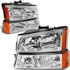 Dna Motoring Hlohcs034pcham Headlight Assembly Driver And Passenger Side