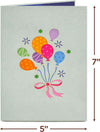 Happy Birthday Balloons Pop Up Card