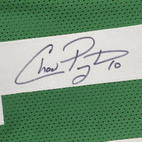 Framed Autographed/Signed Chad Pennington 35x39 New York Green Football Jersey JSA COA