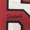 Framed Autographed/Signed Stan Musial 35x39 St. Louis White Baseball Jersey PSA/DNA COA