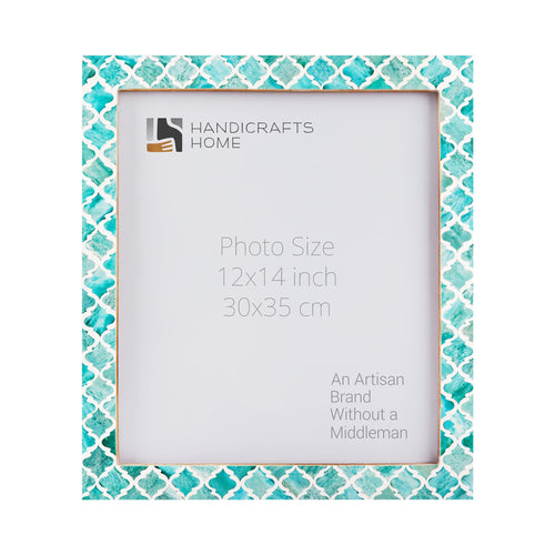 Moroccan Poster Frames Bone Inlay, Green, 5 Sizes