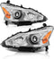 Chrome housing and amber reflector