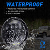 Aaiwa 7 Inch Round LED Headlight Daytime Running Light Dlr High Low Beam For Car Motorcycle With H4 H13 Adapter 2 Pack
