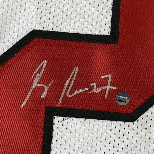 Autographed/Signed Ray Rice Rutgers White College Football Jersey Steiner Sports COA