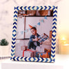 Picture Frame Taj Pattern Collection Bone Inlay Blue 4 Sizes