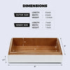 Kept Dapper Black White Resin Inlay & Brass  Storage Box, 7 Sizes