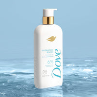 Dove Body Wash Hydration Boost Actively drenches dry skin 6% hydration serum with hyaluronic 30 Fl Oz