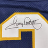 Framed Autographed/Signed Tony Dorsett 35x39 Pittsburgh Blue College Football Jersey JSA COA
