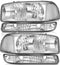 Chrome housing with Reflector lens.