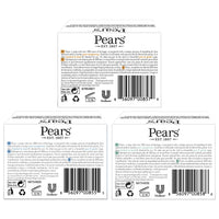 18 Pack Pears Soap, Face & Body Soap, Variety (6 Per Flavor)