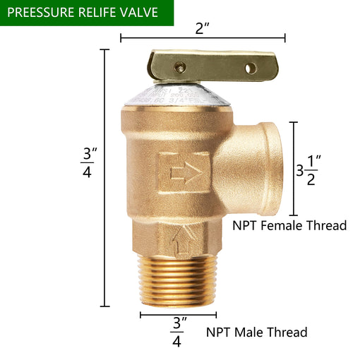 3/4" Isolation Valve Kit Female (FNPT Inlet)