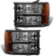 OE Replacement / Black housing Reflector Clear lens