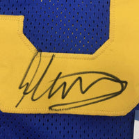 Framed Autographed/Signed Todd Gurley II 35x39 Los Angeles LA Retro Blue Football Jersey Beckett BAS COA