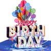 Happy Birthday Balloons Pop Up Card