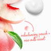Dove Body Wash Rebalance White Peach & Rice Milk For 24hr Lotion-Soft Skin Moisturizing Skin Cleanser with No Sulfates No Parabens 30.6 oz