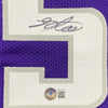 Autographed/Signed De'Aaron Fox Sacramento Purple Basketball Jersey Beckett BAS COA