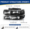 NTXGLOW Headlight Assembly (1999–2002 Chevrolet Silverado & 2000–2006 Tahoe / Suburban)