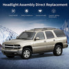 Autosaver88 Headlights Assembly Compatible With 19992002 Chevy Silverado 20002006 Tahoe Suburban Headlamp Bumper Lights Smoke Lens Reflector