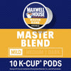 Maxwell House Master Blend Mild Roast K-Cup Coffee Pods, 10 ct Box