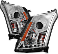 Amerilite Chrome Projector Replacement Headlights LED Boards For 20102016 Cadillac Srx Version Only Passenger And Driver Side