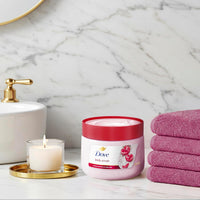 Dove Cherry & Chia Milk Body Scrub Exfoliates and Deeply Nourishes for Smooth, Radiant Skin 15 oz