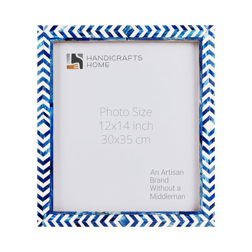 Poster Frames Taj Pattern Bone, Resin Inlay, Blue, 5 Sizes