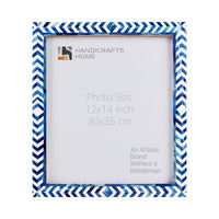 Poster Frames Taj Pattern Collection Bone, Resin Inlay, Blue, 4 Sizes