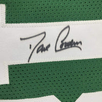 Autographed/Signed Dave Cowens Boston Green Stat Basketball Jersey PSA/DNA COA