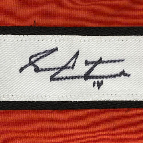 Framed Autographed/Signed Sean Couturier 35x39 Philadelphia Orange Hockey Jersey JSA COA