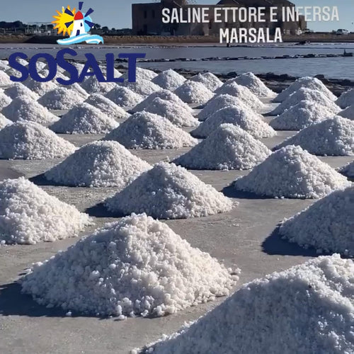 SoSalt Fine Sea Salt from Sicily | XL Foodservice Bucket 12.5 kg (27.5 lb) | Kosher, All Natural Mediterranean Sea Salt
