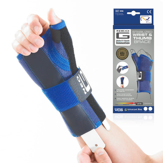 Neo G Stabilized Right Wrist & Thumb Brace (One Size Fits Most - OSFA)